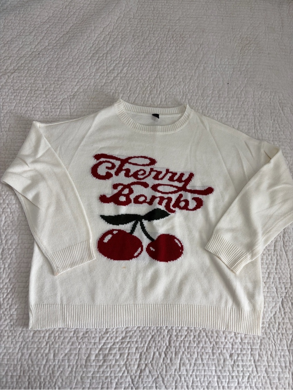 Cherry Crewneck Sweater